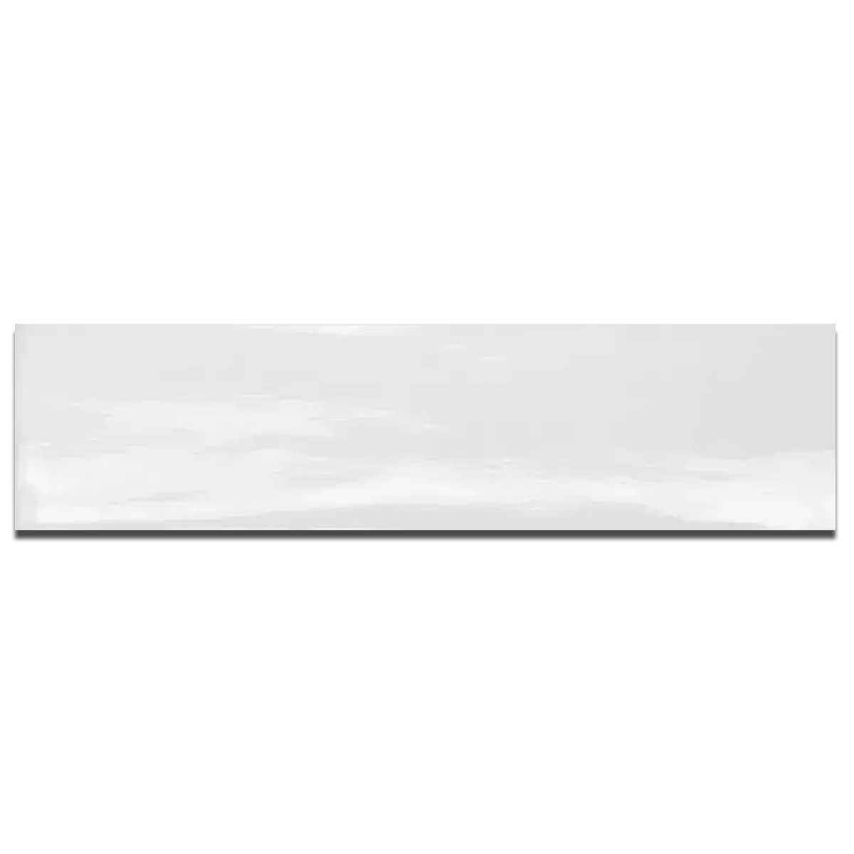 Aquanoa Ceramic Kitchen Bathroom Wall Tile (White) 75x300mm