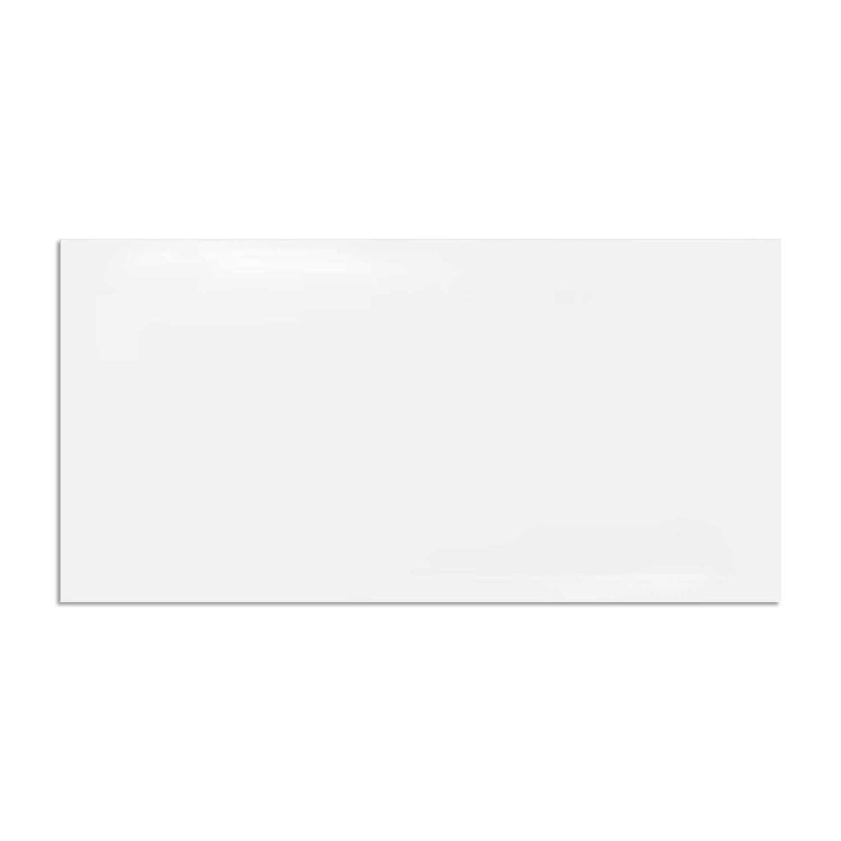 Duomo Gloss White Ceramic Wall Tile Large Rectangle 300x600mm
