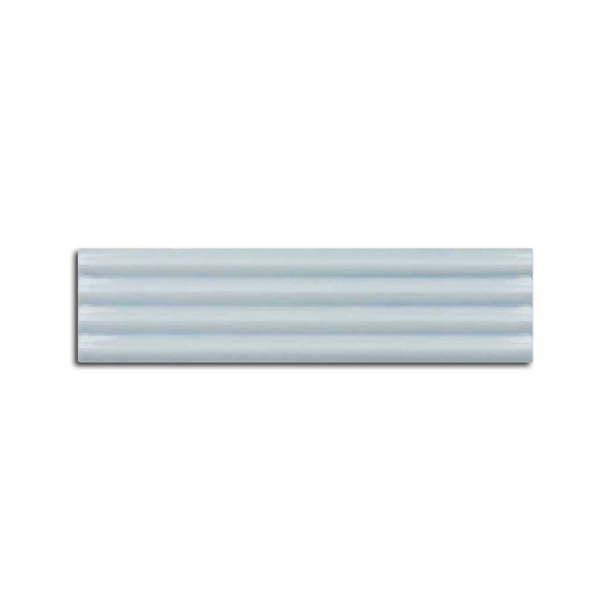 Prism Grooved Light Blue Ceramic Wall Tile Indoor Wall 50x200mm