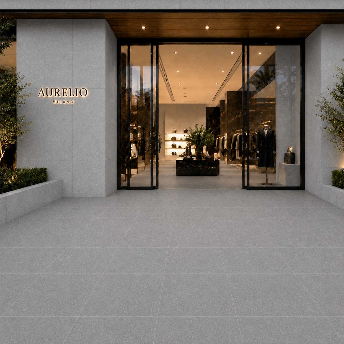 RAK Lounge Matt Porcelain Tile - Dark Grey 600x600mm
