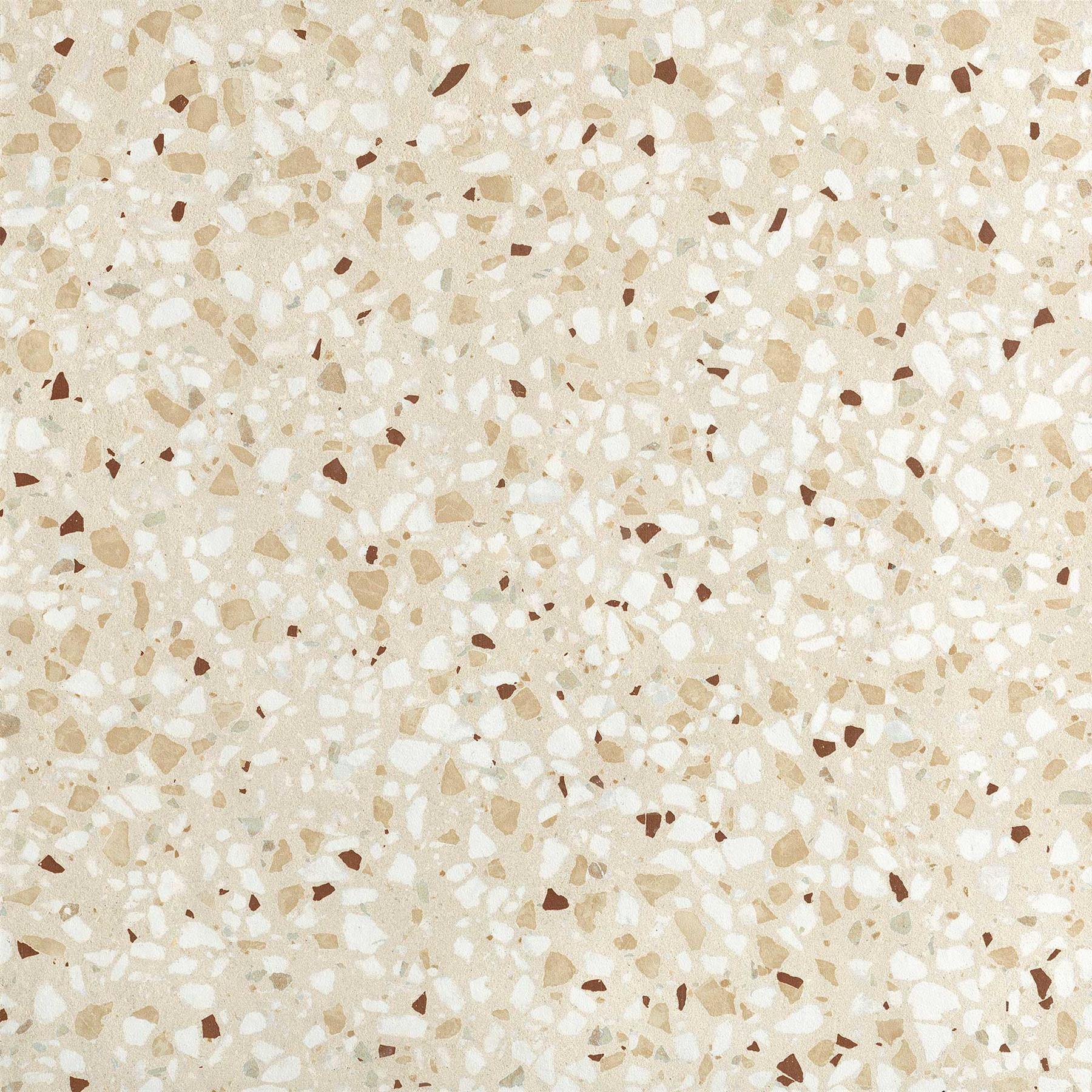 Modern Terrazzo Beige Porcelain Tile 600x600mm