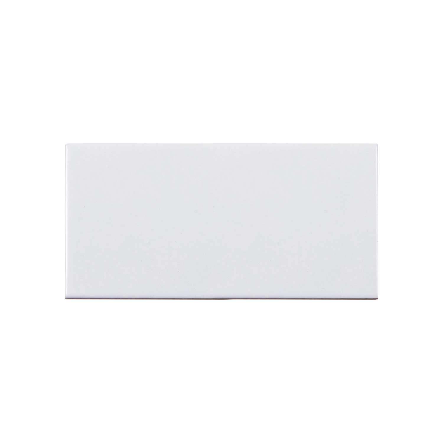 Classic Gloss White Ceramic Wall Tile Rectangle 100x200mm