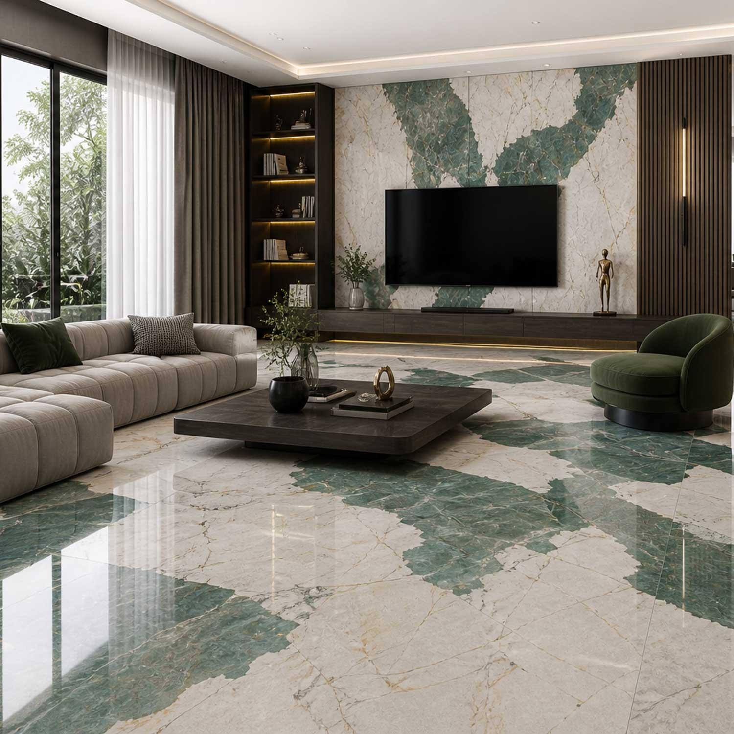 Heritage Aqua Natural (Matt) Large Porcelain Slab - 3200x1600mm