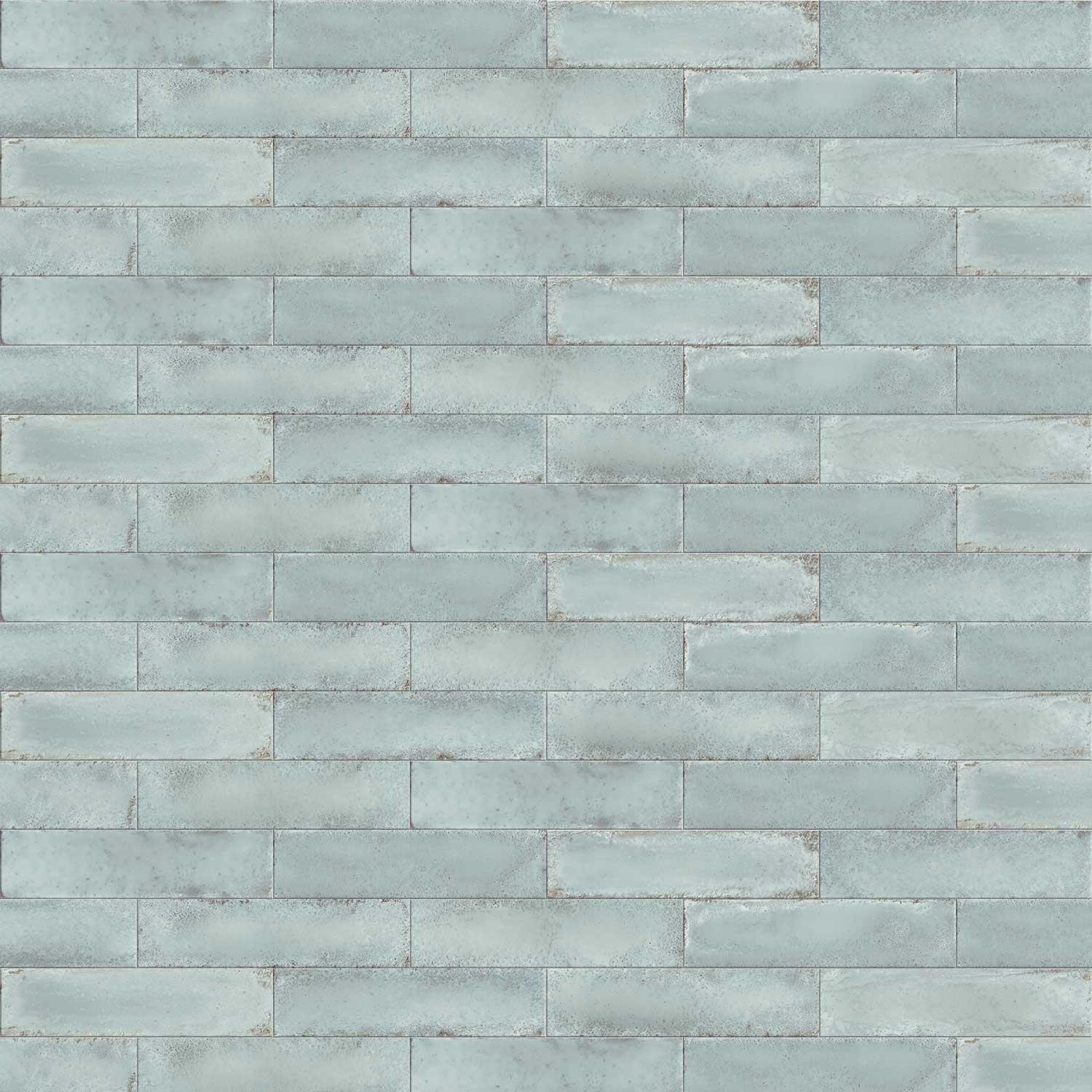 Titan Grey Porcelain Wall Tile Gloss Indoor Subway Brick 60x240mm