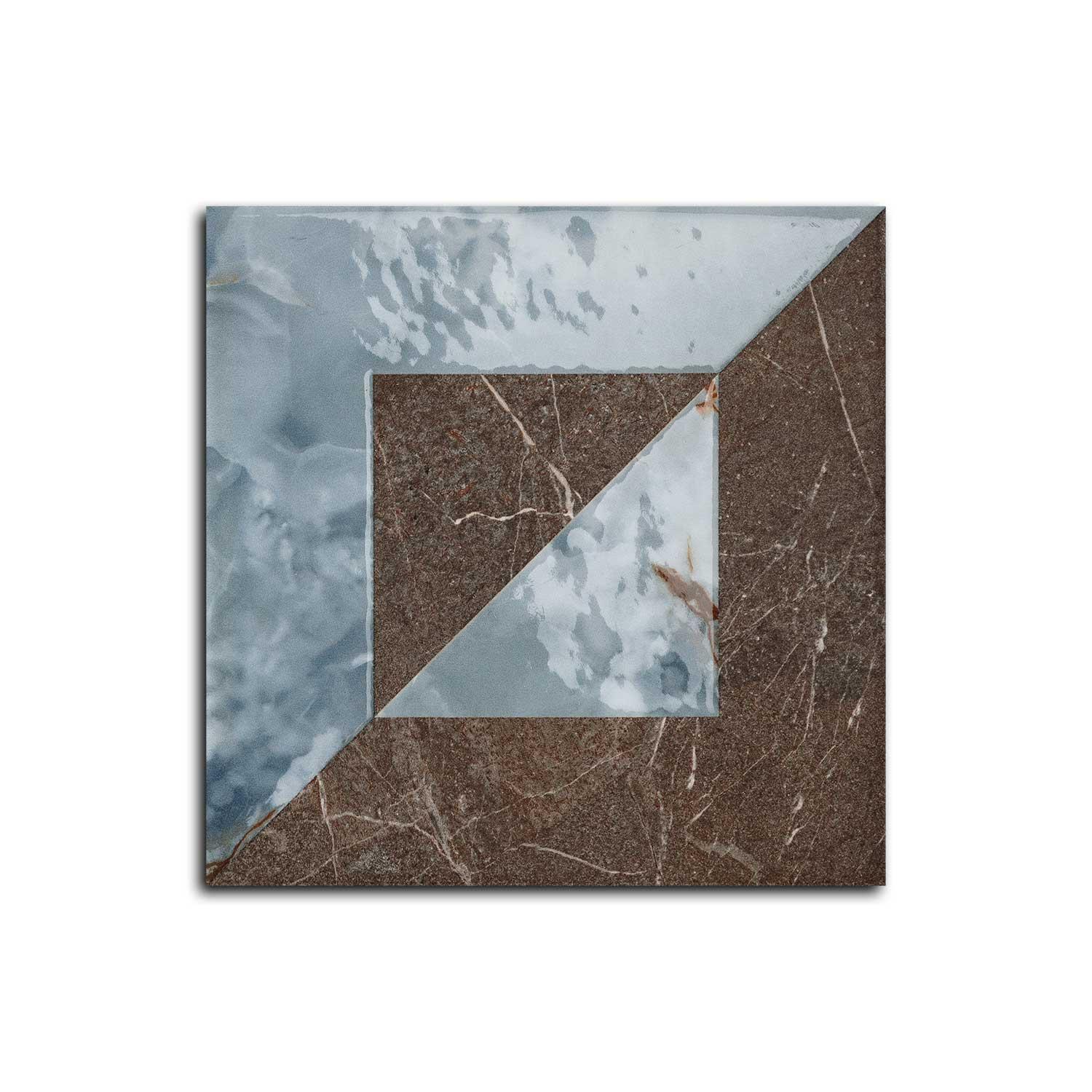 Valentra Decor B Blue-Lava Porcelain Tile 200x200mm Wall Floor Tile