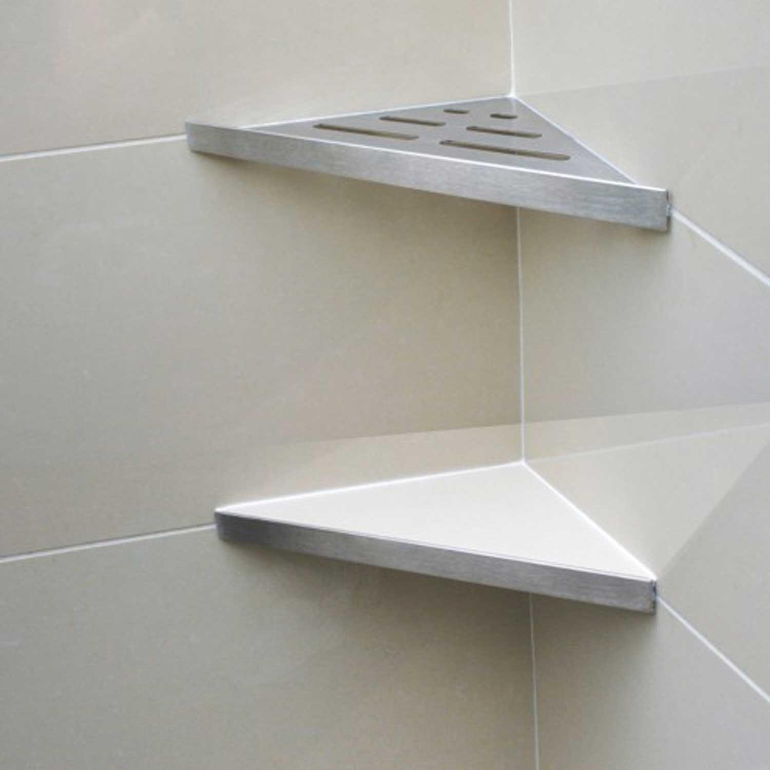 Genesis Reversible Shower Shelf Stainless Steel