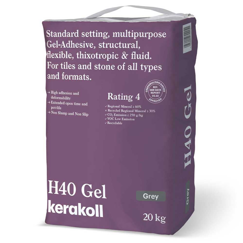 Kerakoll H40 Grey Gel Adhesive Standard 20kg Pallet Deal (48 Unit)