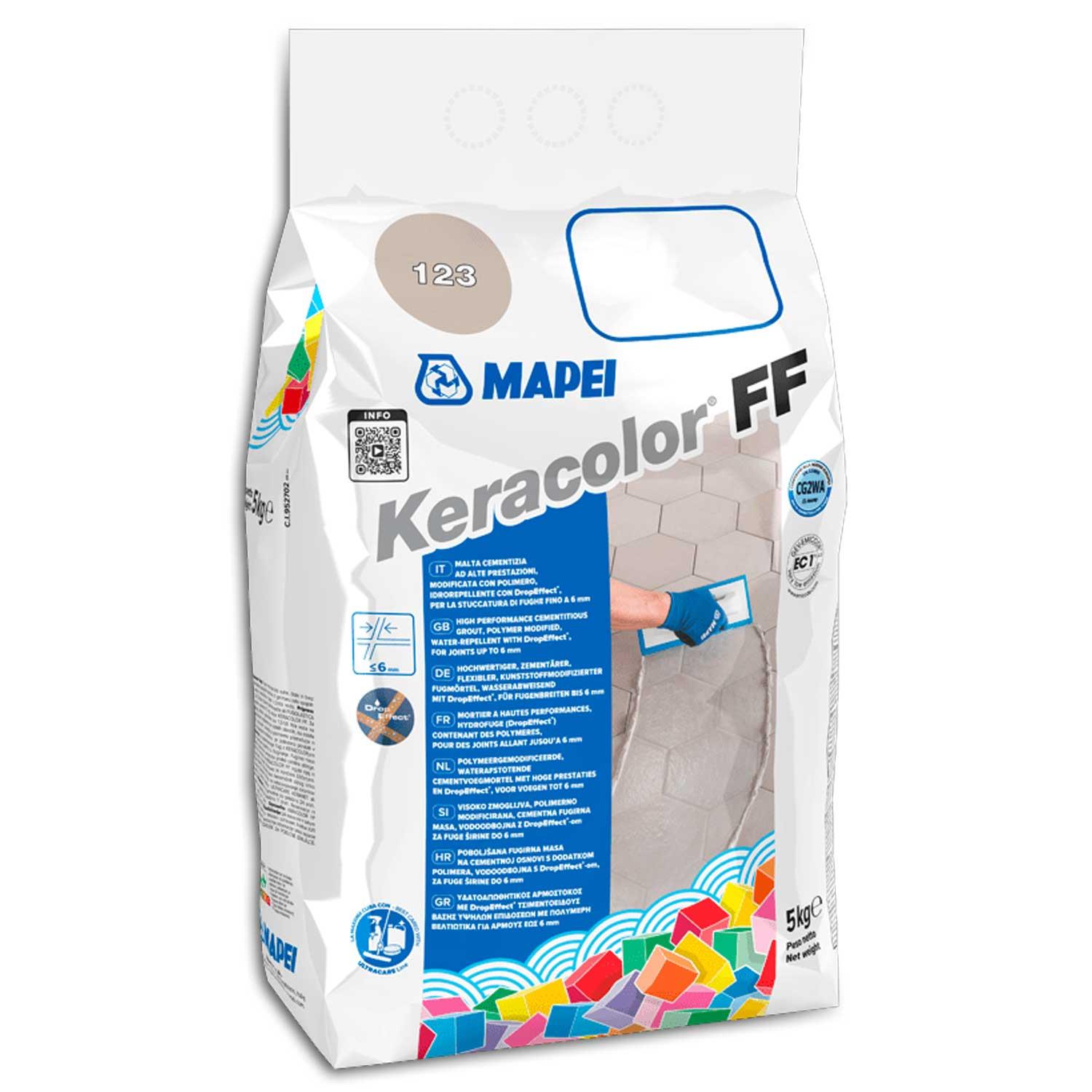 Mapei Keracolor FF Tile Grout Polymer Modified Cement Based 5kg