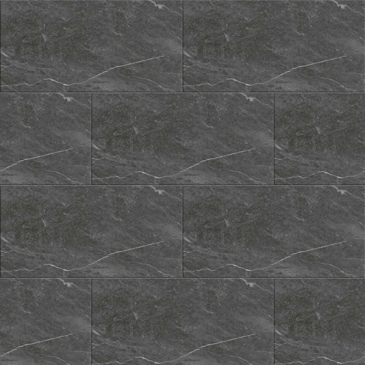 Canyon Black Porcelain Wall Tile Indoor Stone Effect 295 x 595mm