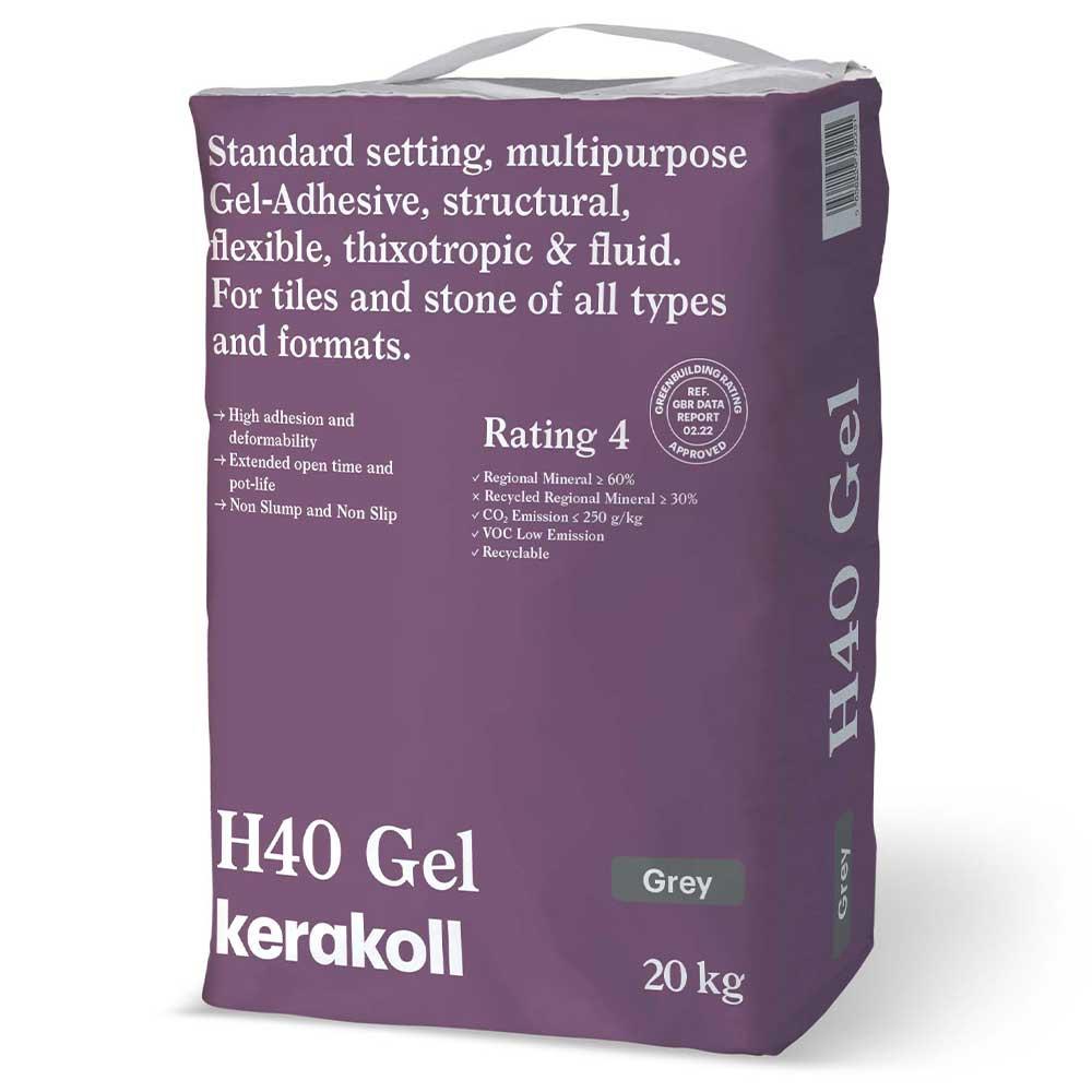 Kerakoll H40 Grey Gel Adhesive Standard 20kg