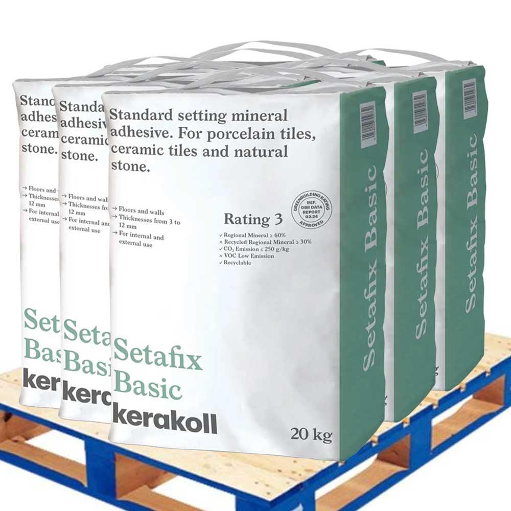 Kerakoll Setafix Basic Standard Setting Adhesive 20kg (48 Units Pallet)