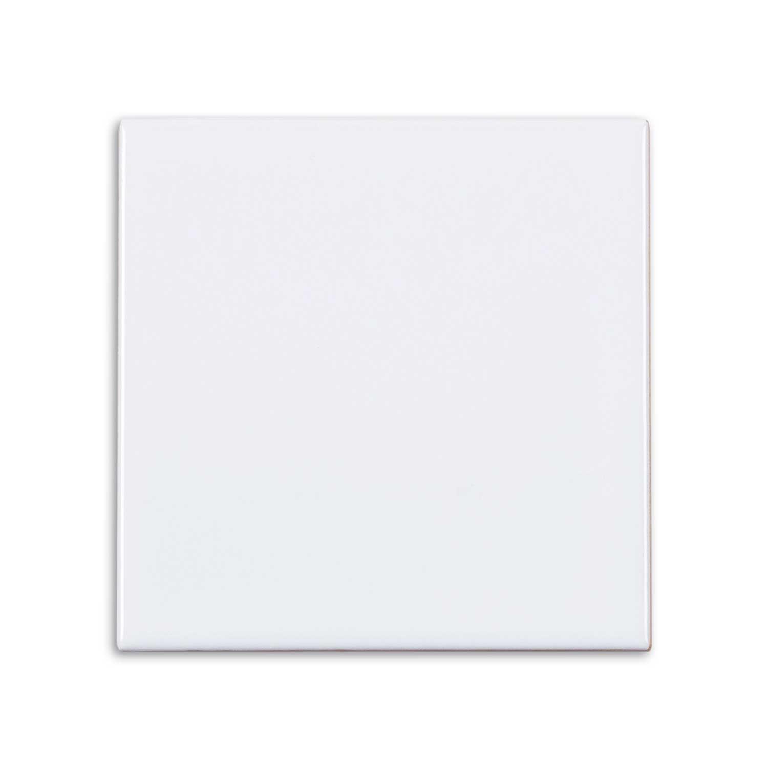 Classic Gloss White Ceramic Wall Tile Subway Square 100x100mm