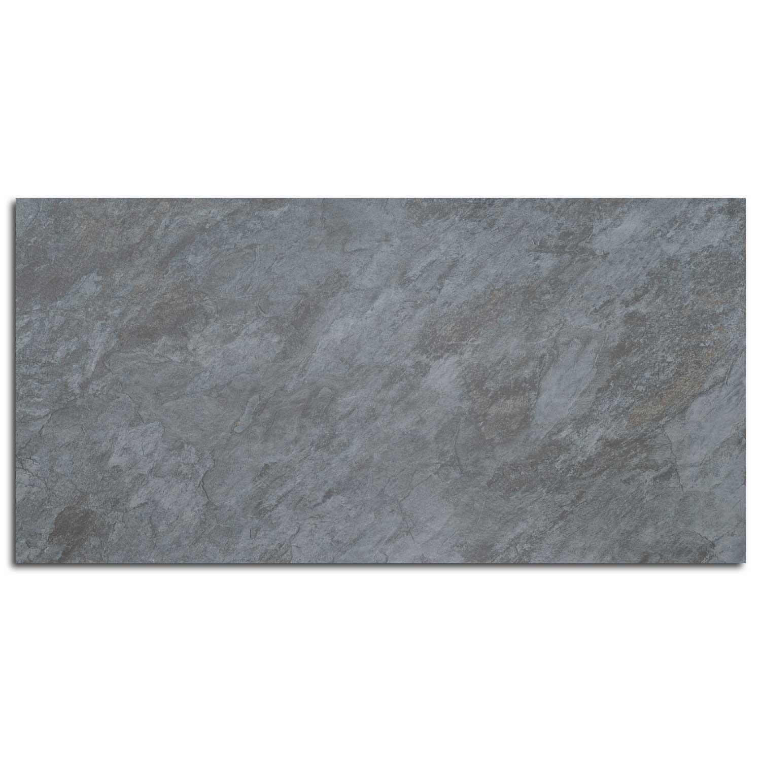 Slatonyx Blue Marble Effect Porcelain Floor Tile | Anti-Slip 600x1200mm