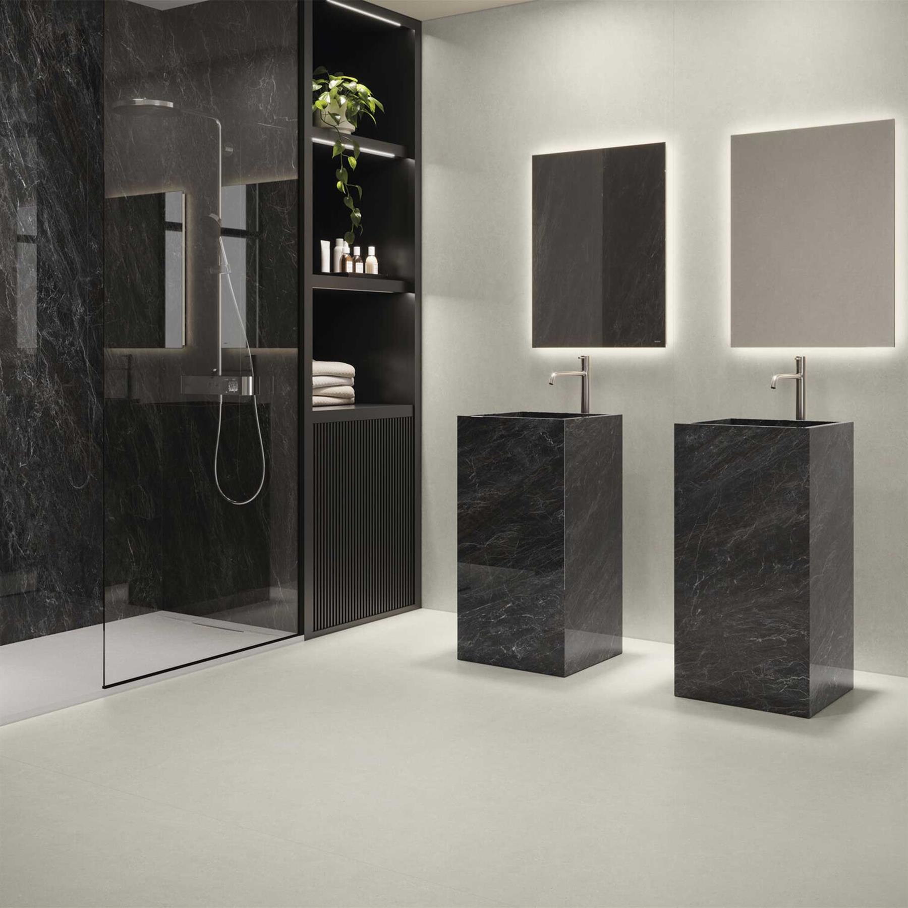 Korso Concrete Look Porcelain Tile Bathroom (Ivory) 300x600mm