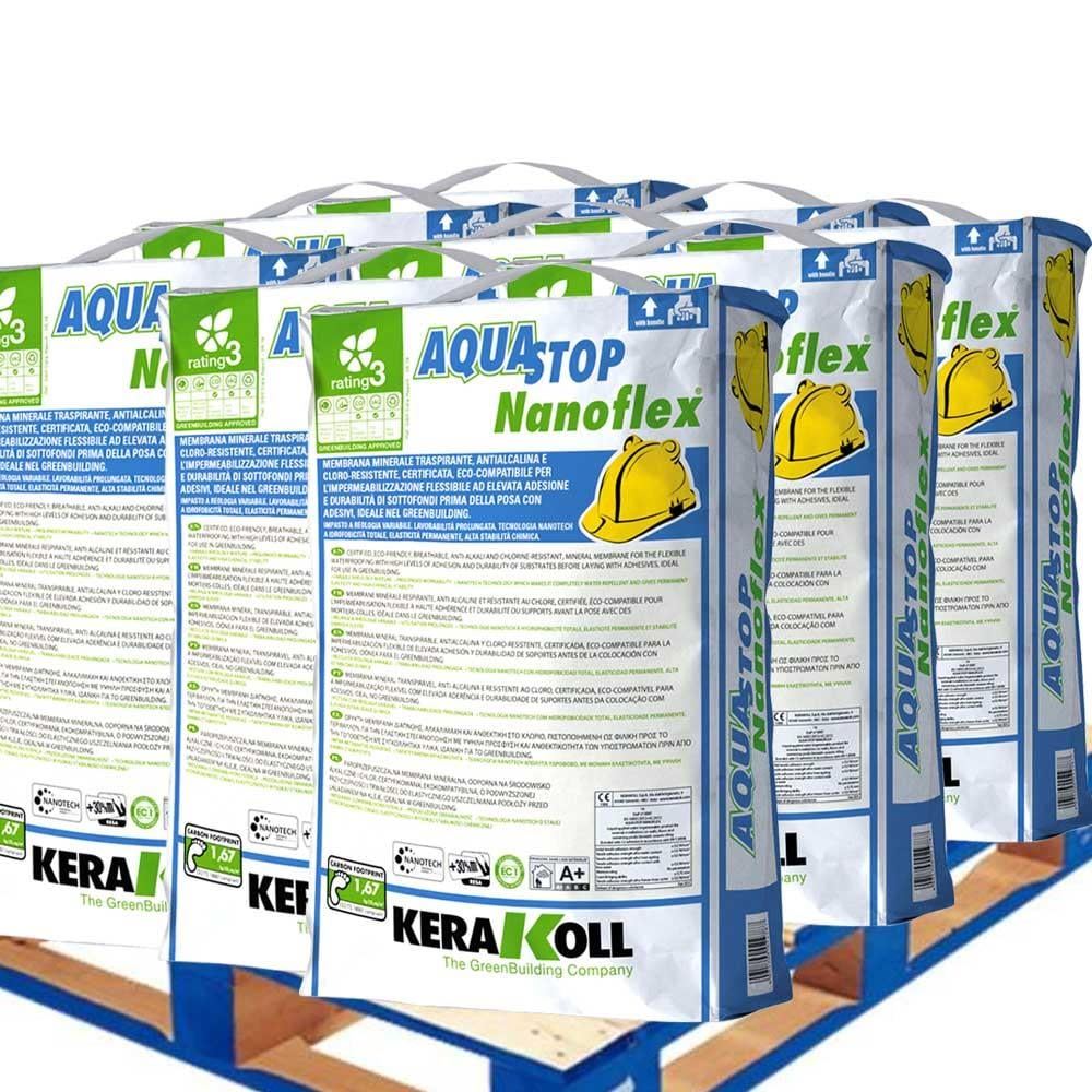 Kerakoll Aquastop Nanoflex Waterproofing Membrane 20kg (Half Pallet 24 Unit)