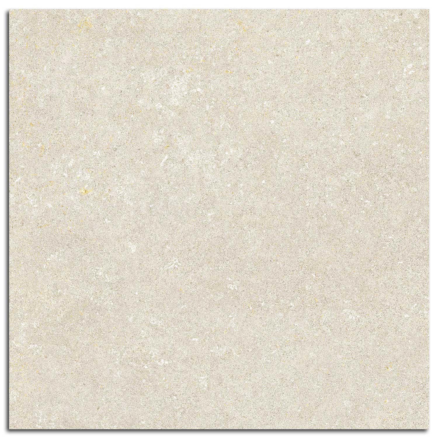 Arvena Cream Stone Effect Porcelain Wall Floor Tile 600x600mm Matt