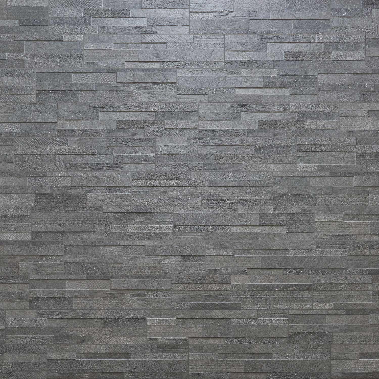 Sydney 3D Dark Grey Porcelain Wall Tiles R10 Split Face 150x610mm
