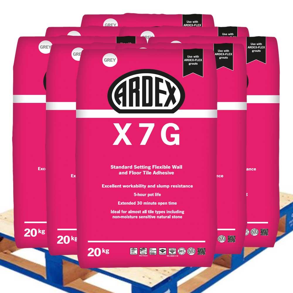 Ardex X7 Tile Adhesive Grey 20kg (Pallet Deal 50 Units)