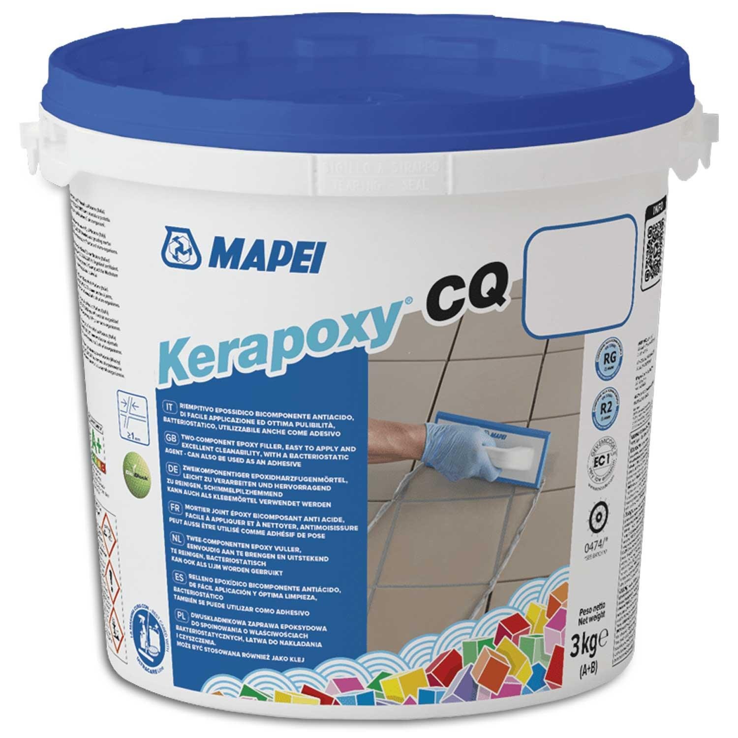 Mapei Kerapoxy CQ Epoxy Tile Grout Two Component BioBlock 3KG