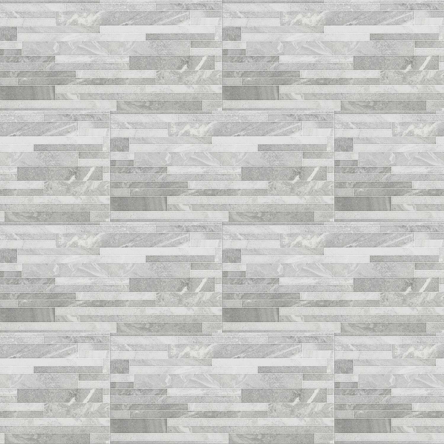 Nuovo Decor Light Grey Ceramic Tile Indoor Wall Split Face 295x595mm