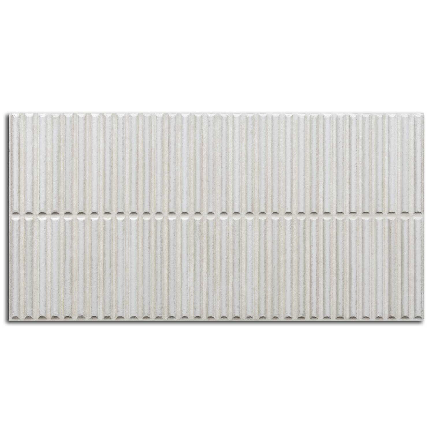 Groveline White Indoor Ceramic Wall Tile 300x600mm