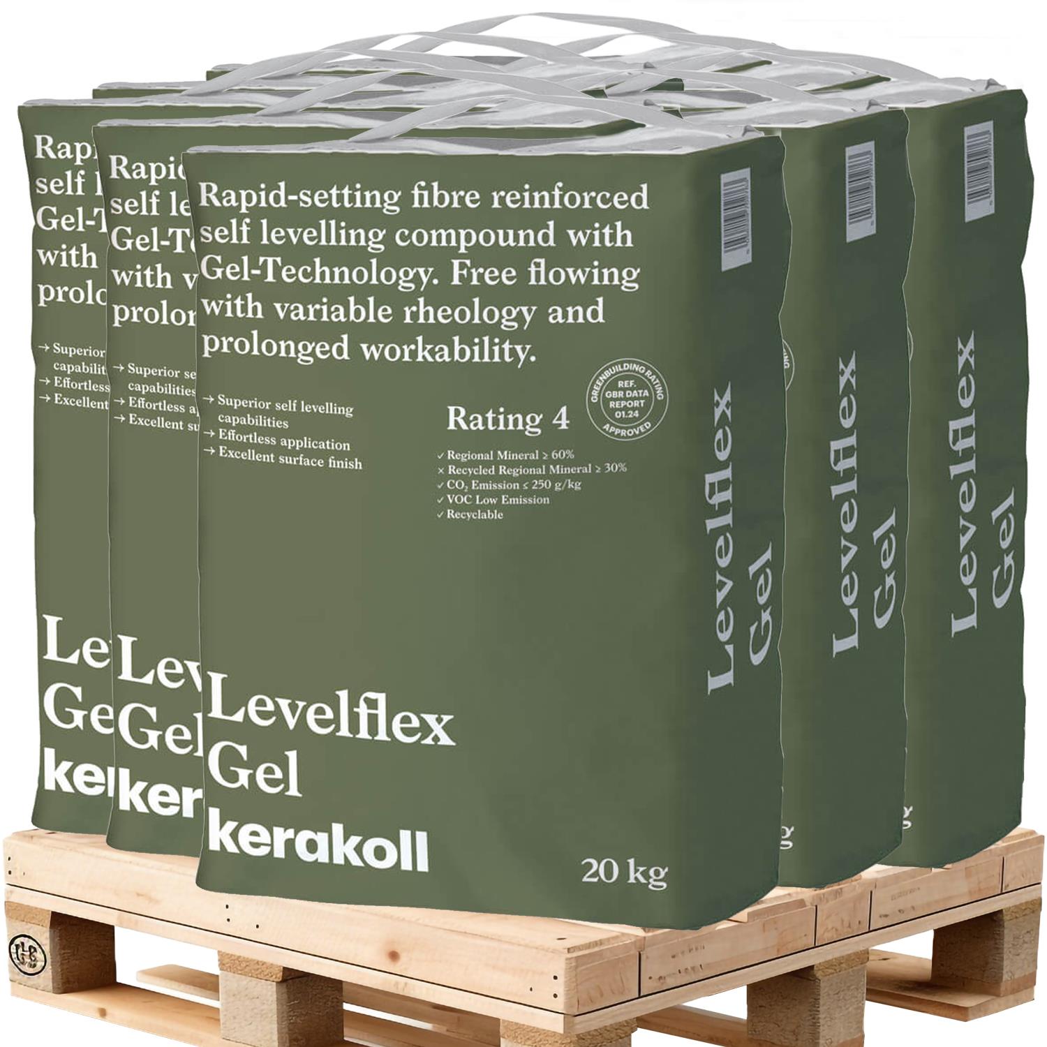 Kerakoll Levelflex Gel Self-Levelling Compound 20kg (48 Units Pallet Deal)