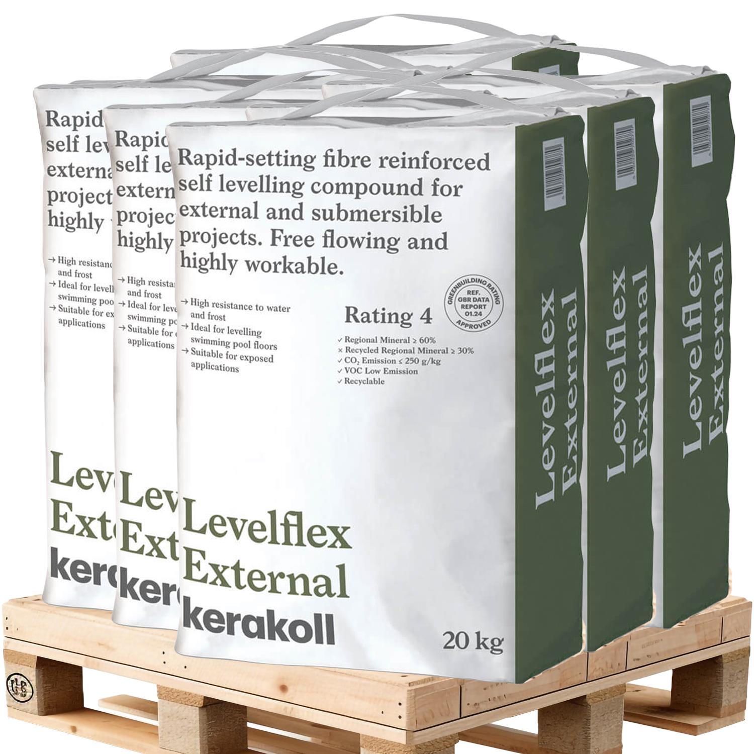 Kerakoll Levelflex External Levelling Compound 20kg (48 bags Pallet)