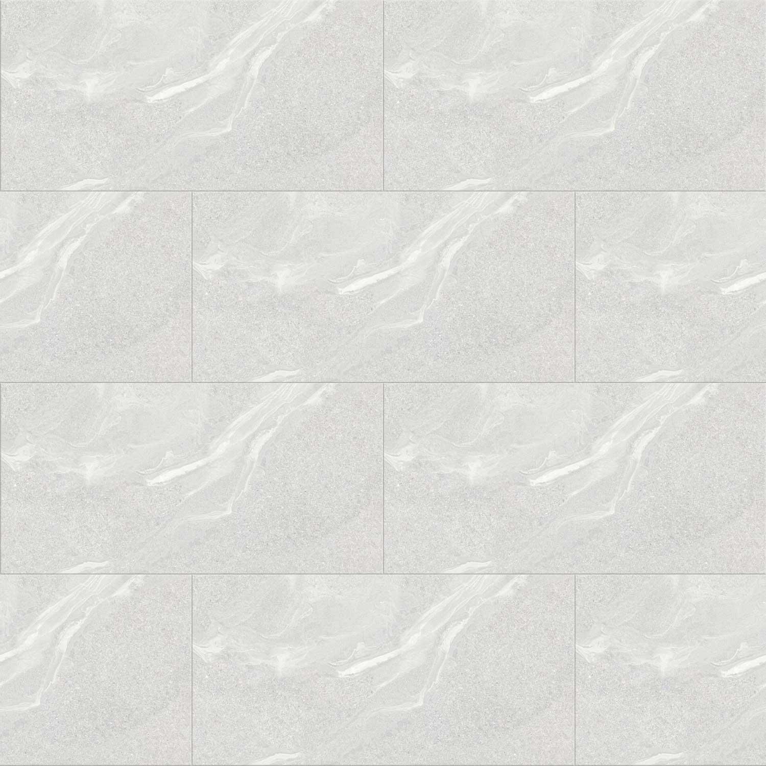 Nuovo Light Grey Ceramic Tile Marble Effect Indoor Wall 295x595mm