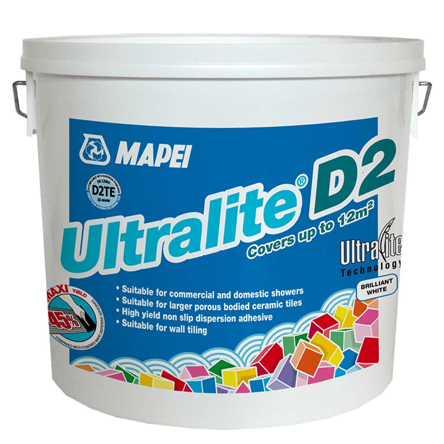 Mapei Ultralite D2 Water Resistant Adhesive 12.5kg