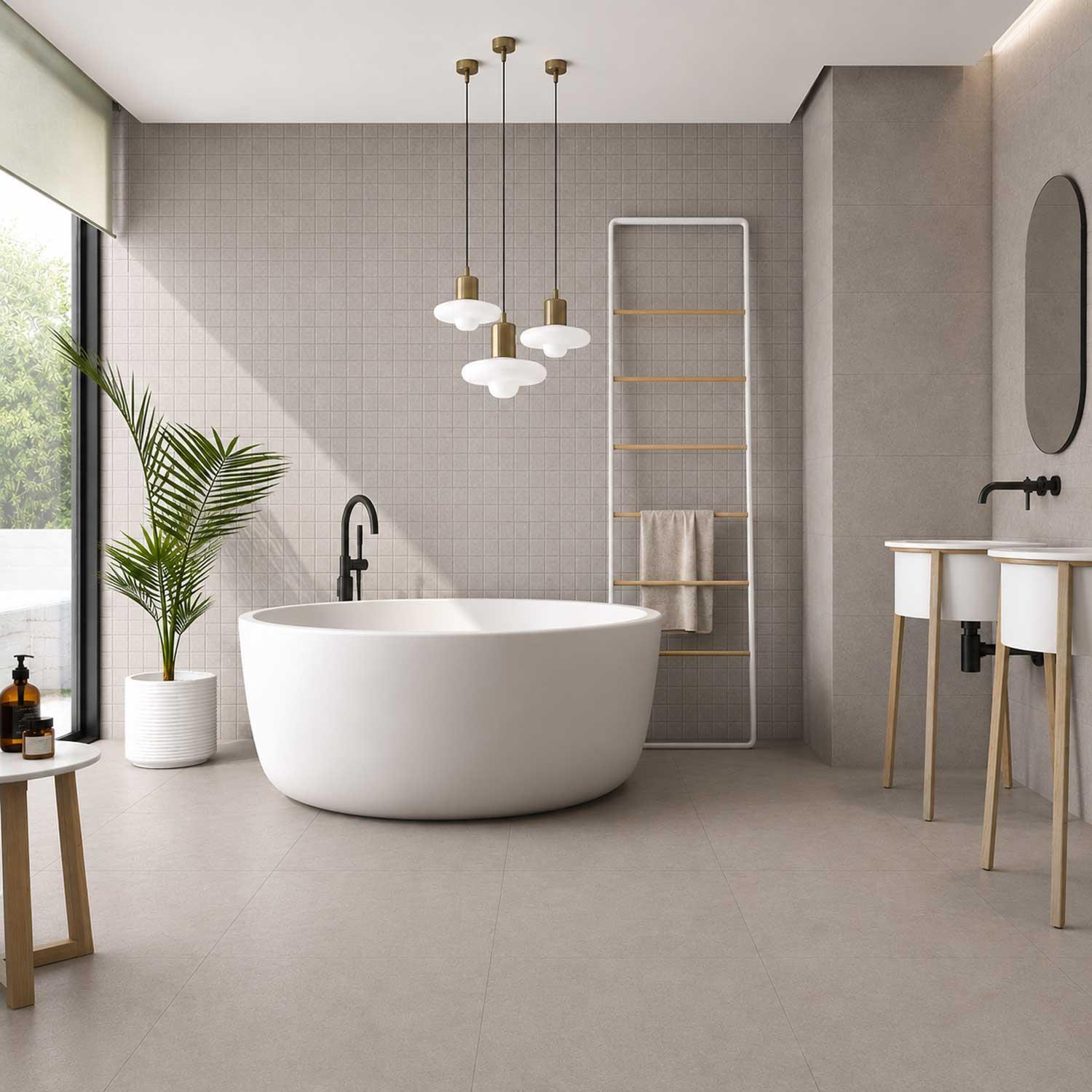 Auren Perla Matt Porcelain Tile Anti-Slip 600x1200mm R10 Commercial Use