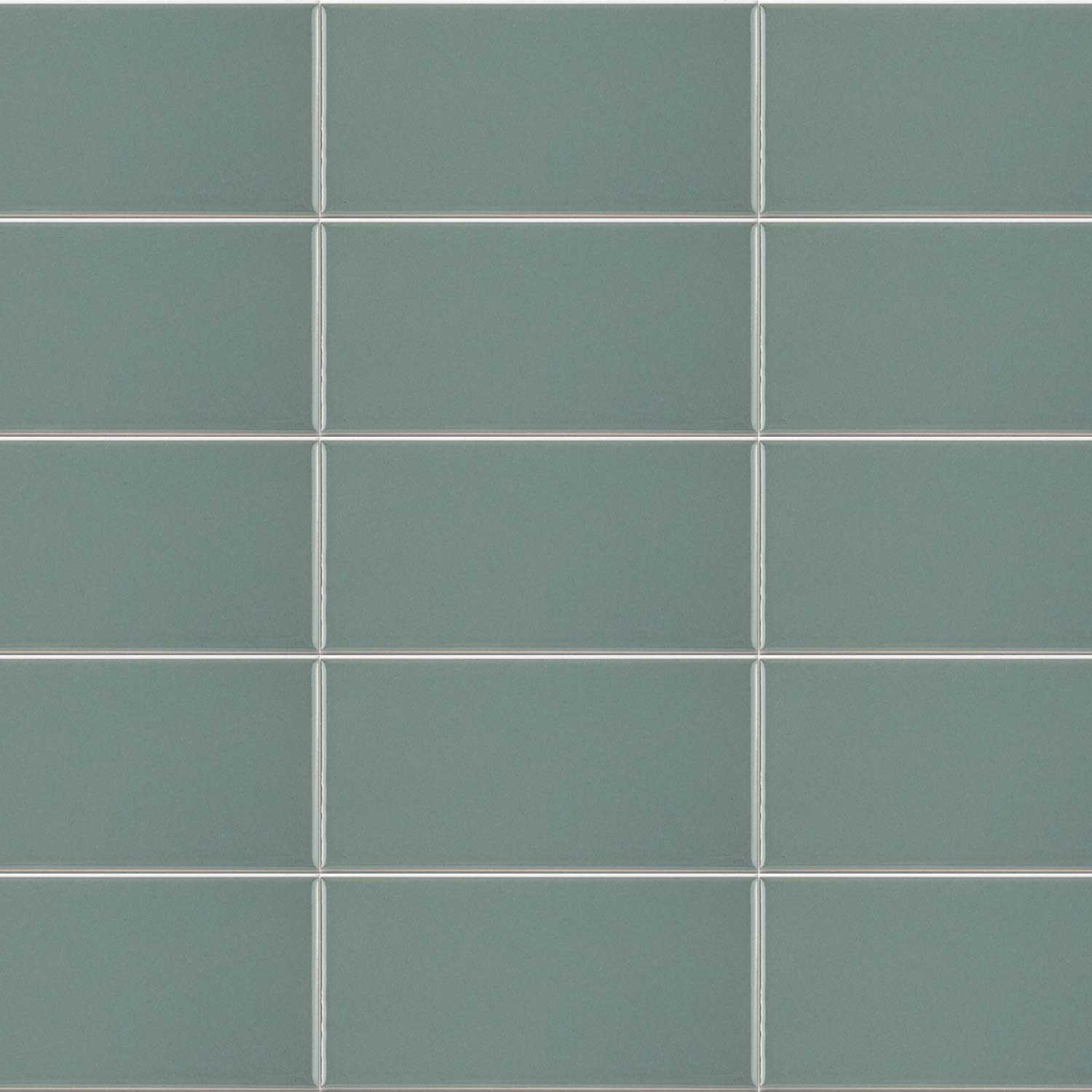 Crackle Glaze Ceramic Metro Tile Kitchen Bathroom Wall (Green) Gloss 75 x 150mm