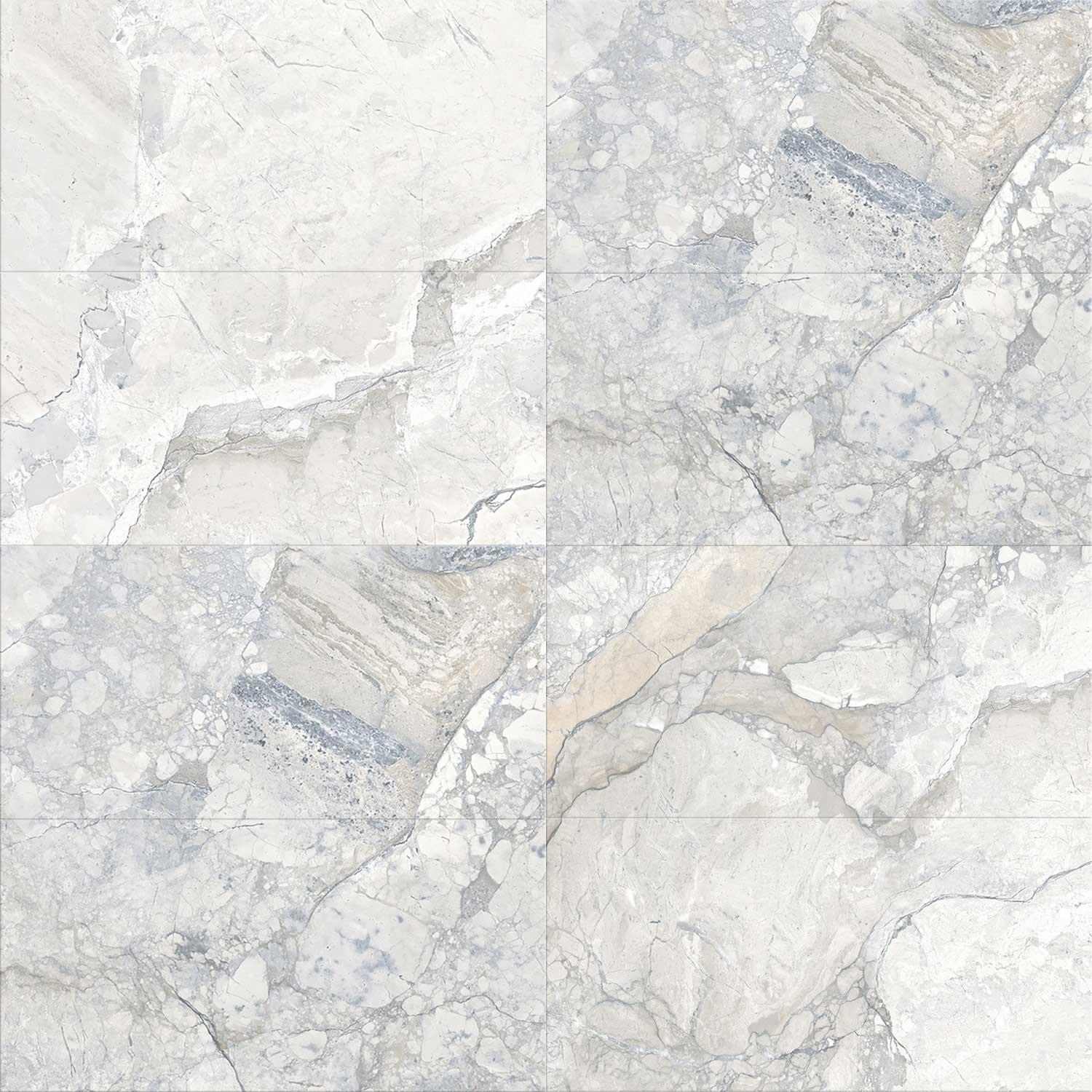 Itala Moon Porcelain Tile Wall Floor Large Format 600x1200mm White