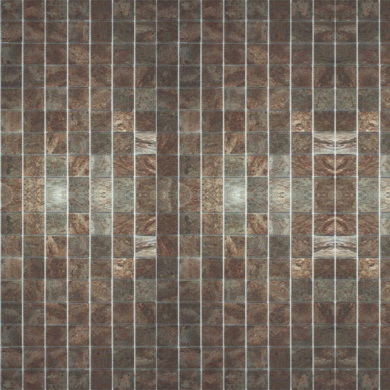 Slicedstone Bathroom Mosaic Tile Copper Stone (25x25mm squares) 1000 x 500mm