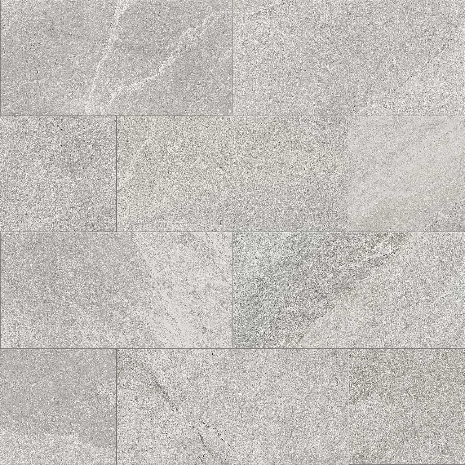Rushmore White Porcelain Tile Stone Effect Walls Floors 300x600mm