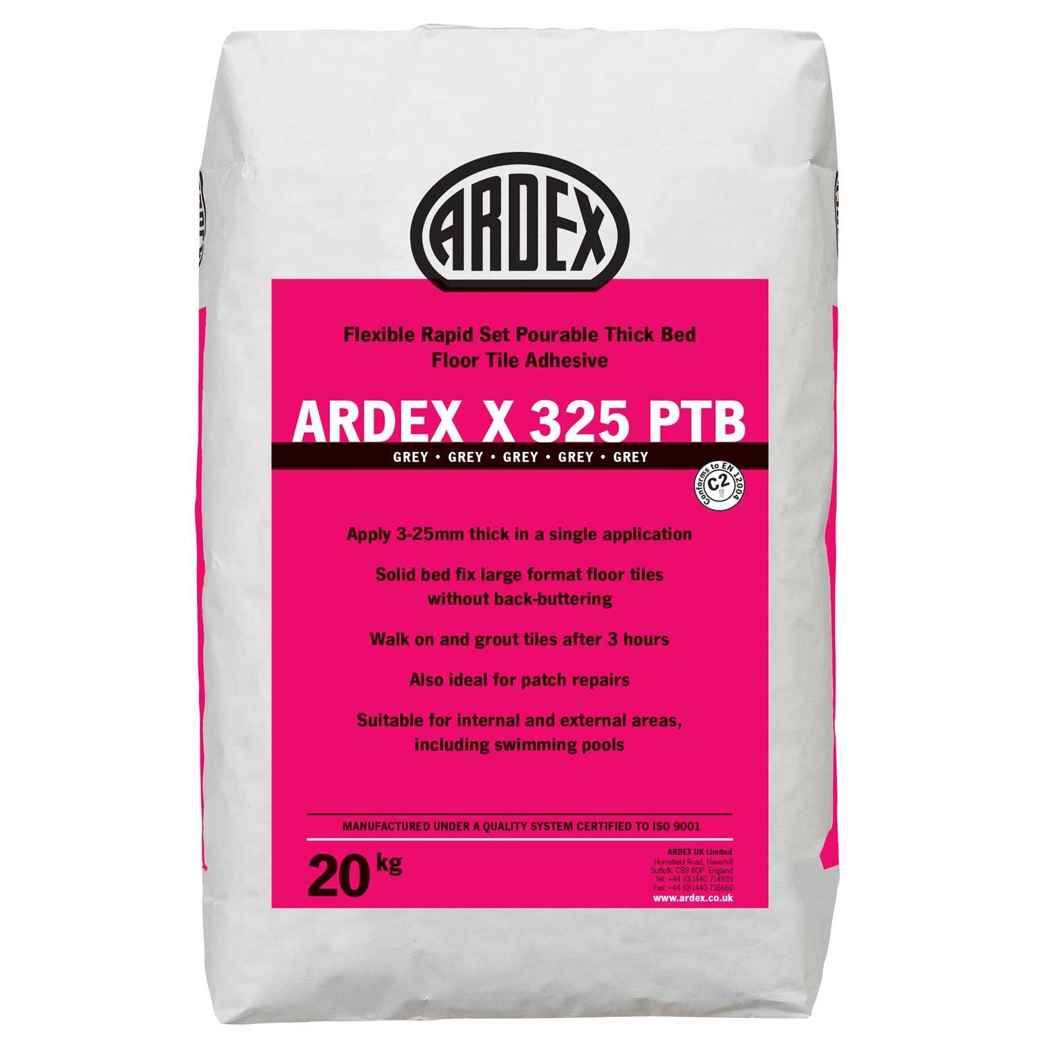 Ardex X325 Thick Bed Foor Tile Adhesive -Grey 20kg