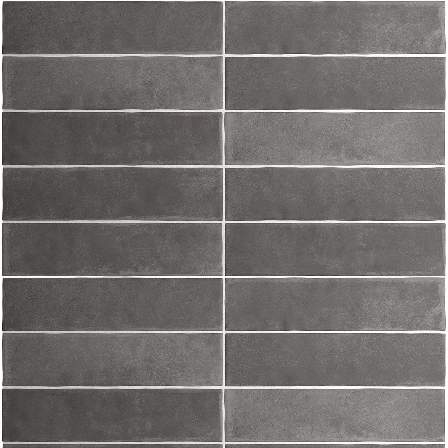 Malaga Dark Grey Porcelain Tile Indoor Wall-Floor Small 60x246mm