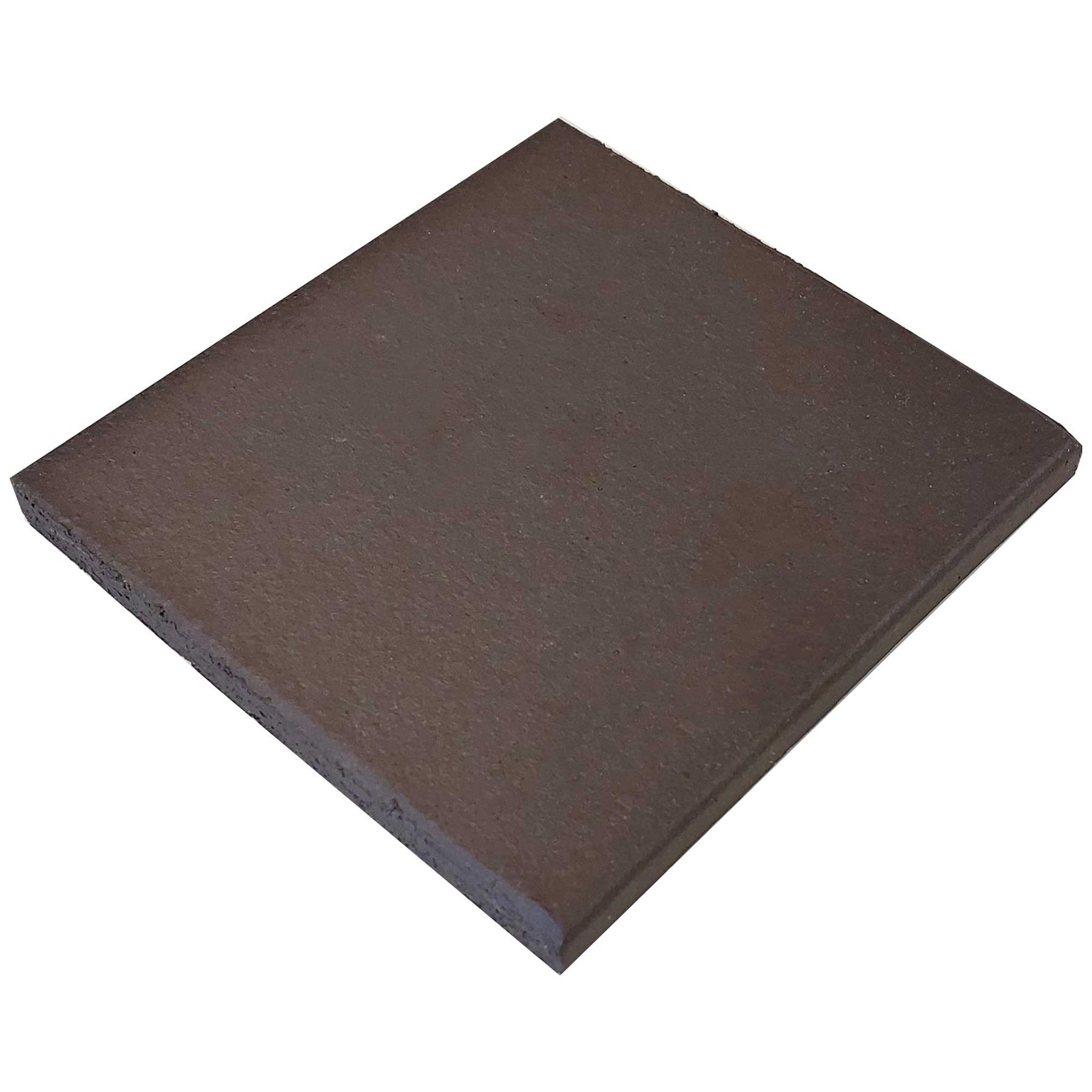 New Authentic Black Brown Quarry Tiles Plain 150x150mm
