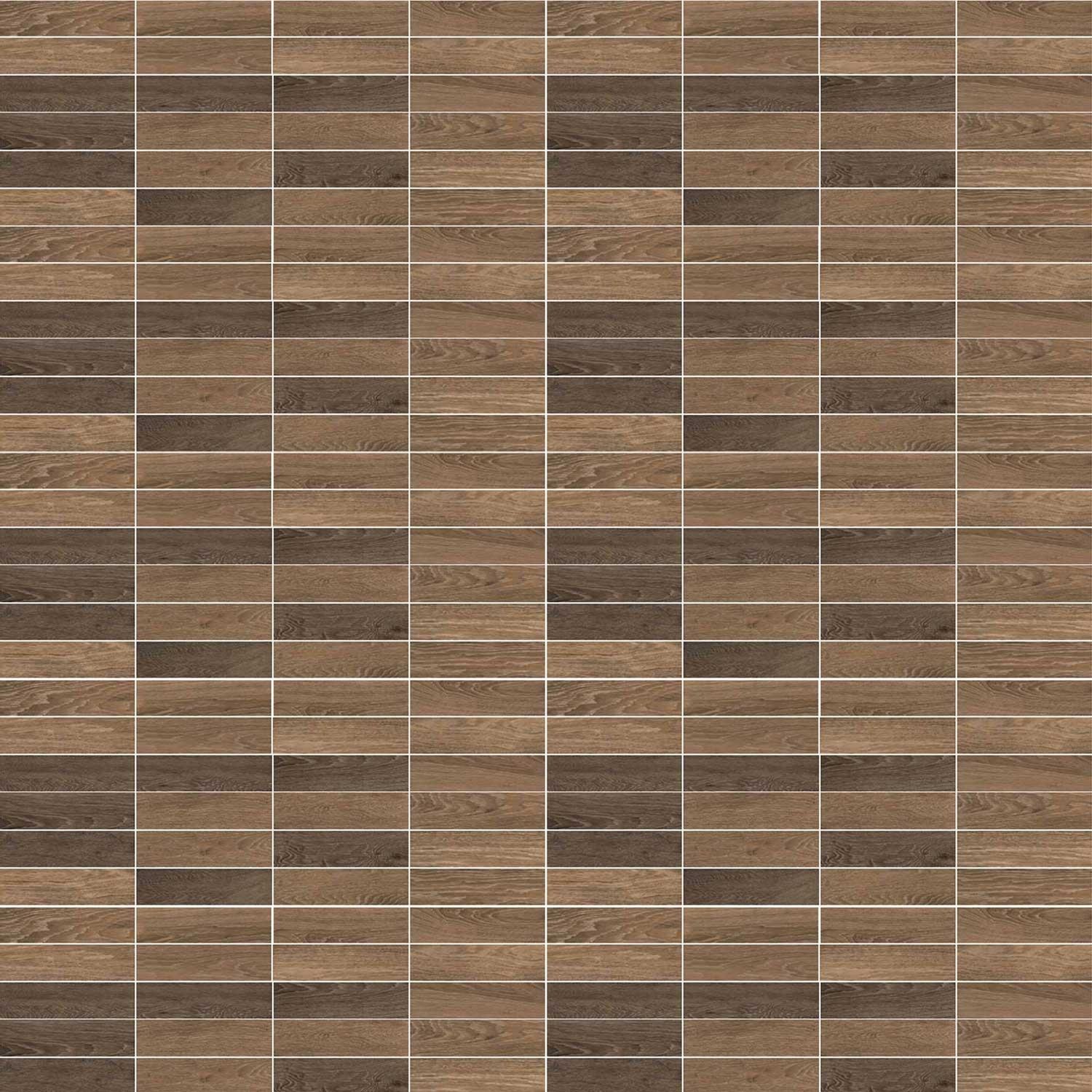 Parquet Brown Porcelain Plank Tile Wood Effect Walls floor 280 x 70mm