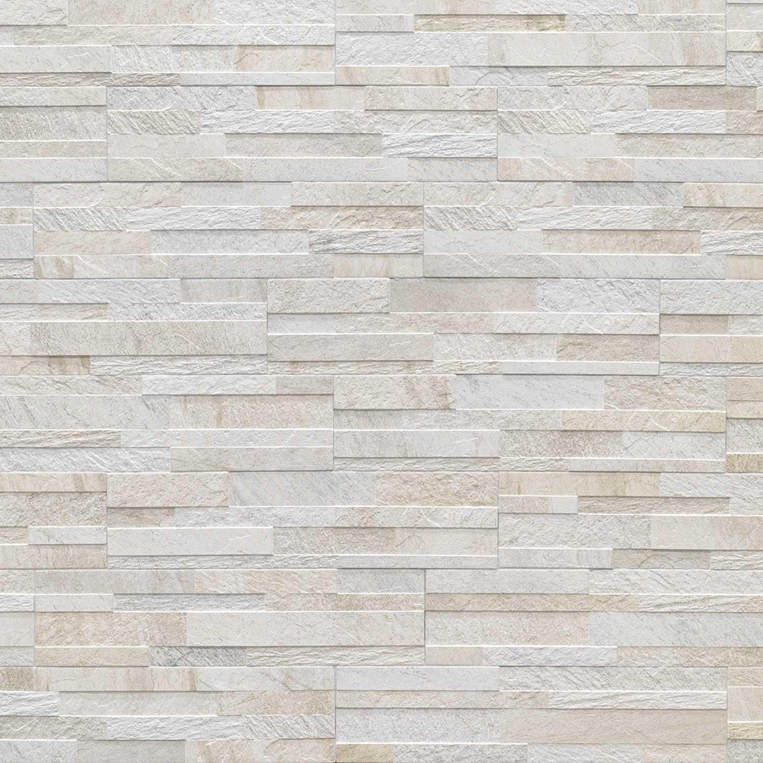 Cumbria White Porcelain Wall Tile Split Face 150x610mm