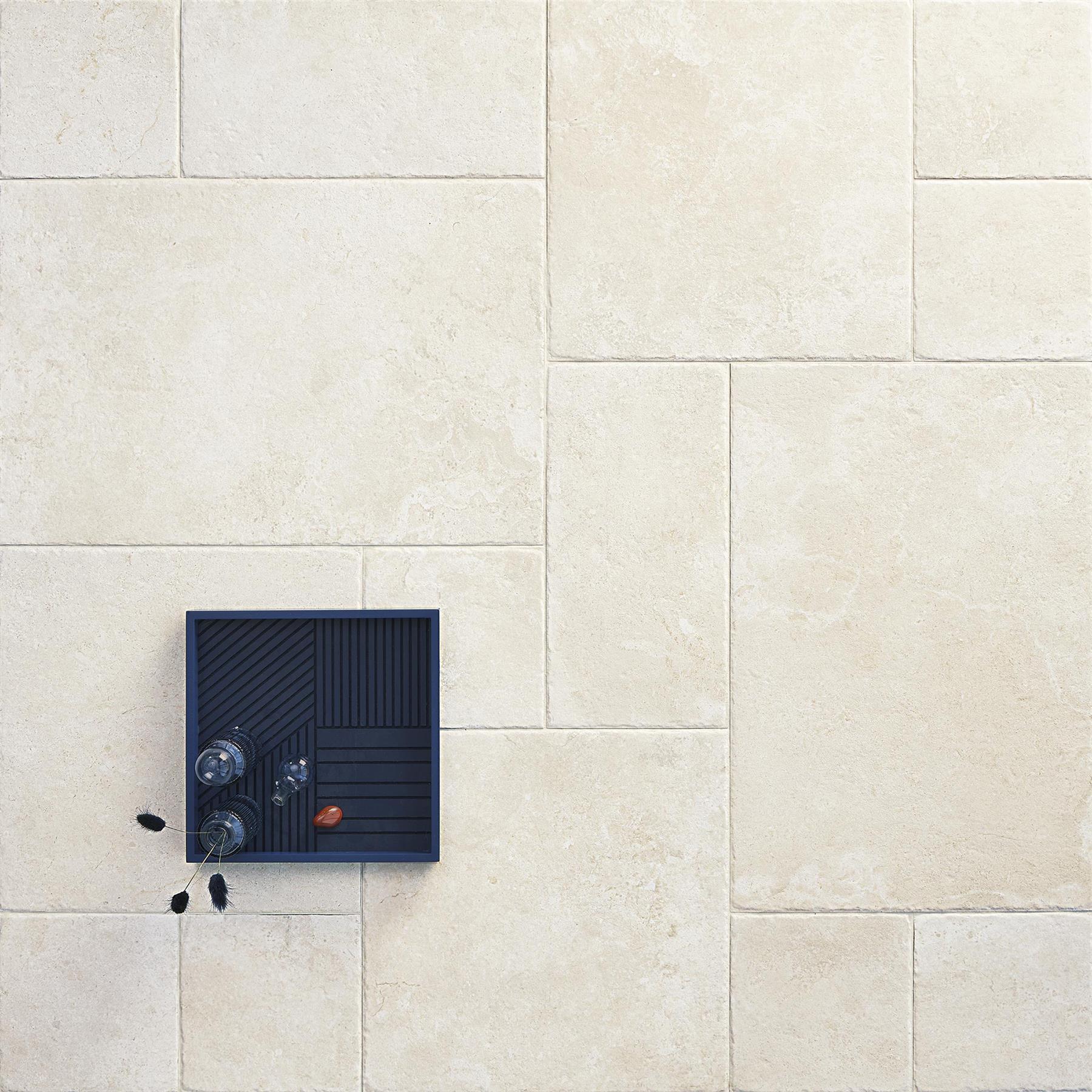 Sand Rifts White Matt Finish Porcelain Tiles Mix Format Box (6pcs/box)