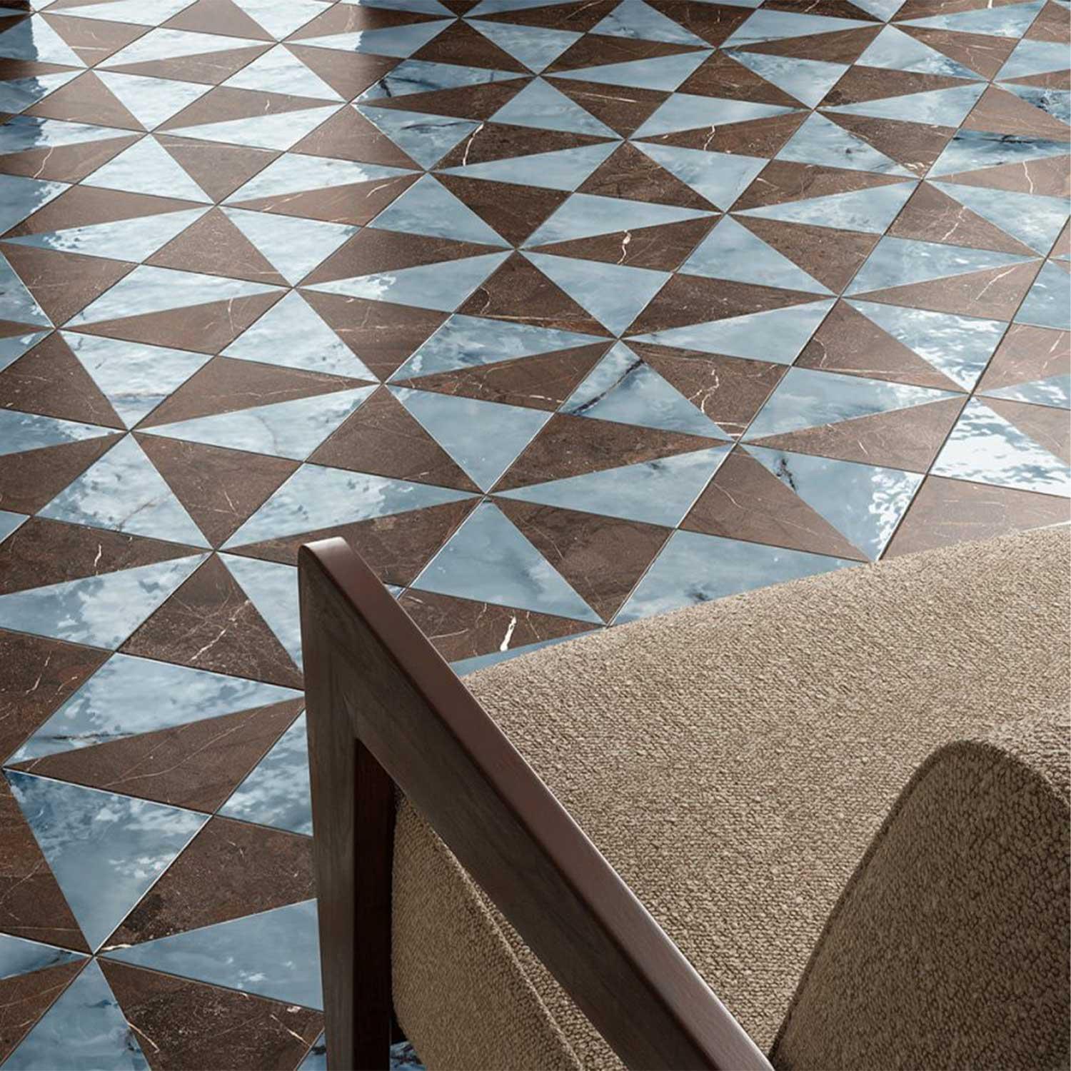 Valentra Decor A Blue-Lava Porcelain Tile 200x200mm Wall Floor Tile