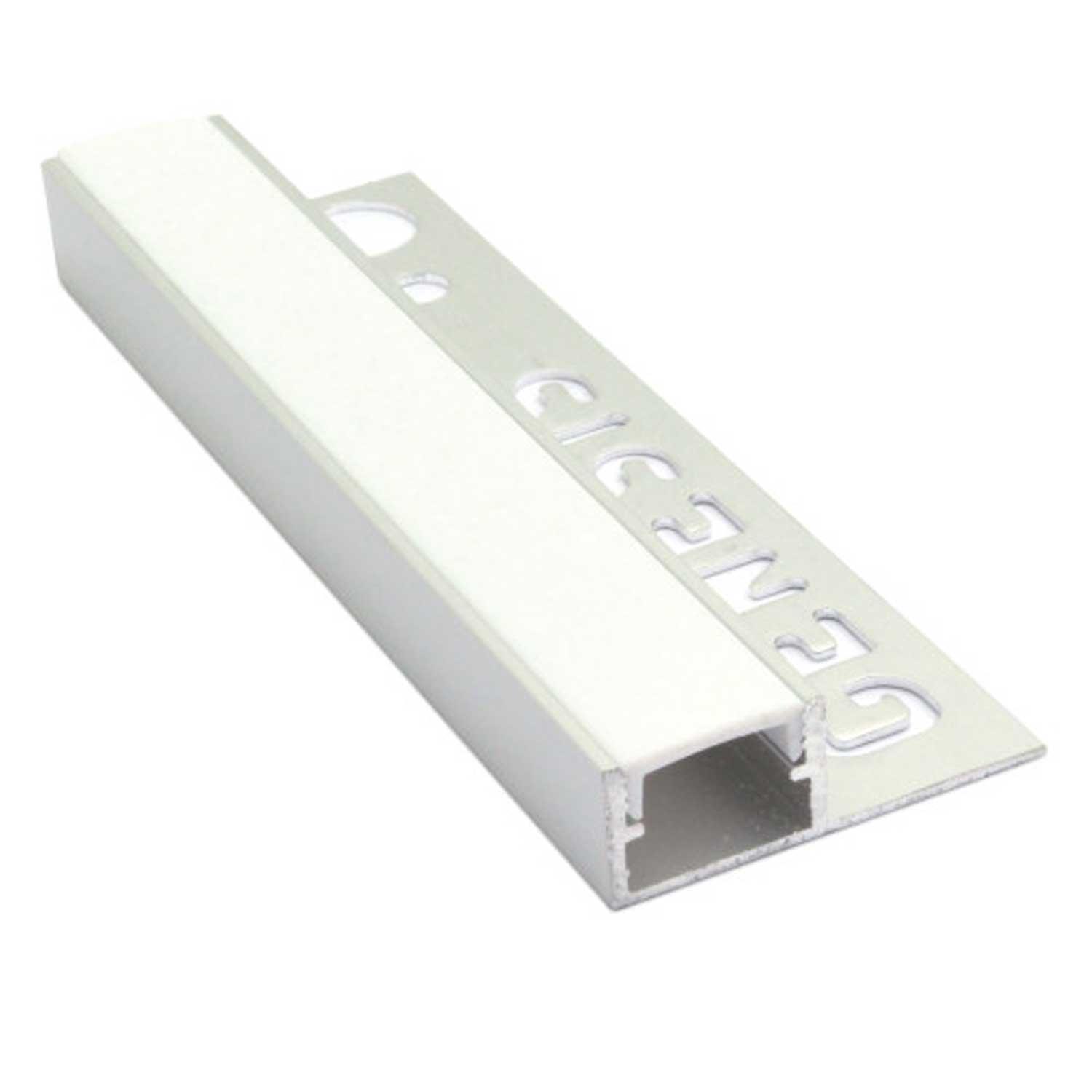 Genesis Vision Multi-Fix LED Tile-In Profile Matt Silver 10mm & 12mm