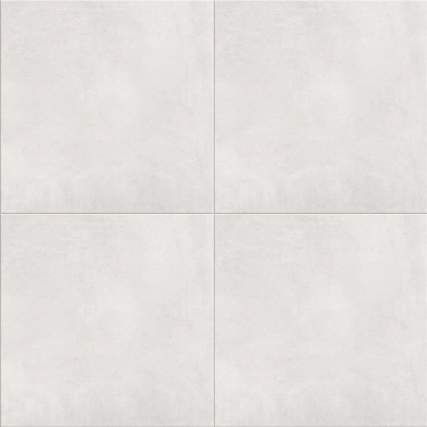 Flow White Porcelain Tile Concrete Effect R9 900 x 900mm