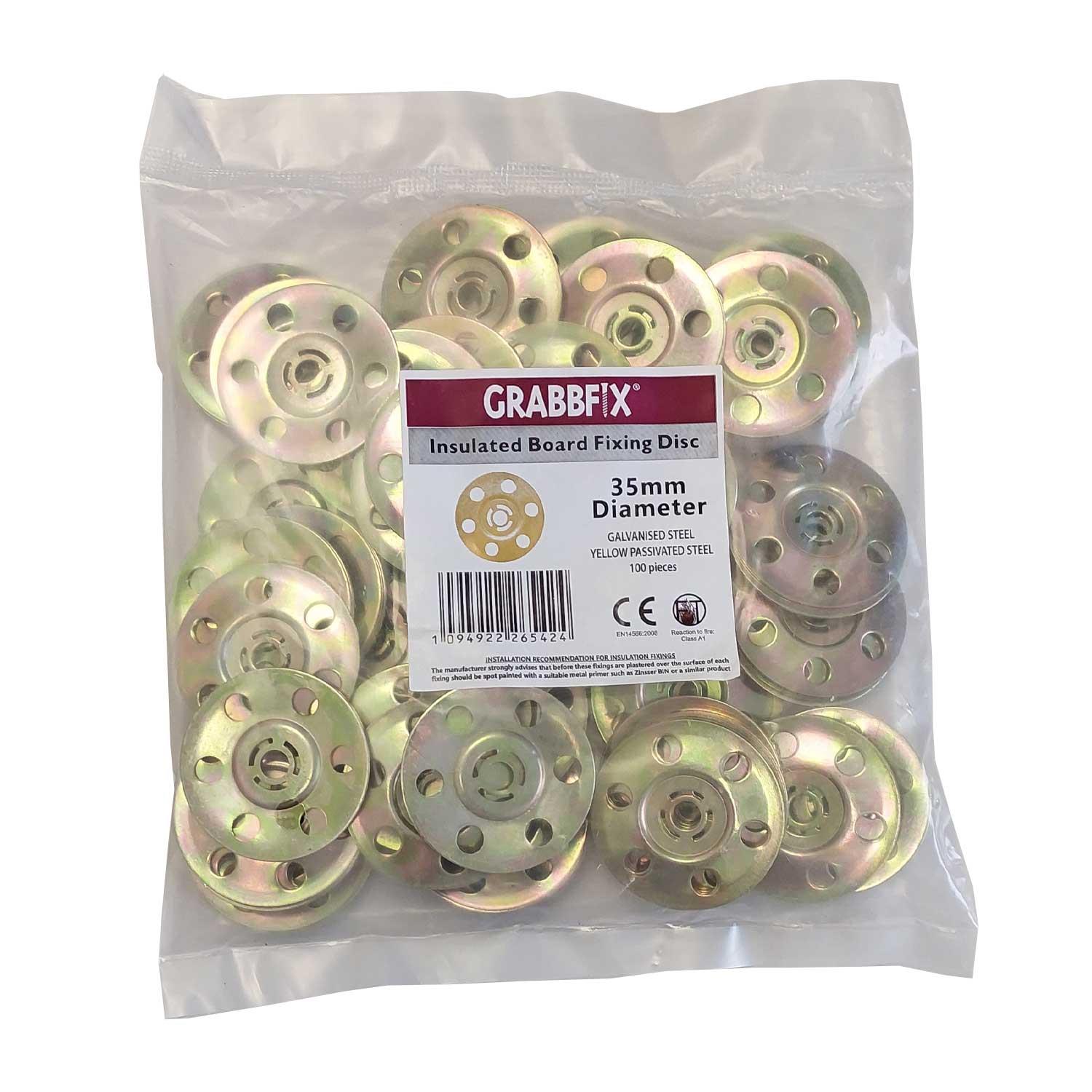 35mm Metal Washers for Tile Backer Boards (pack of 100) 35mm Metal Washers for Tile Backer Boards (pack of 100)