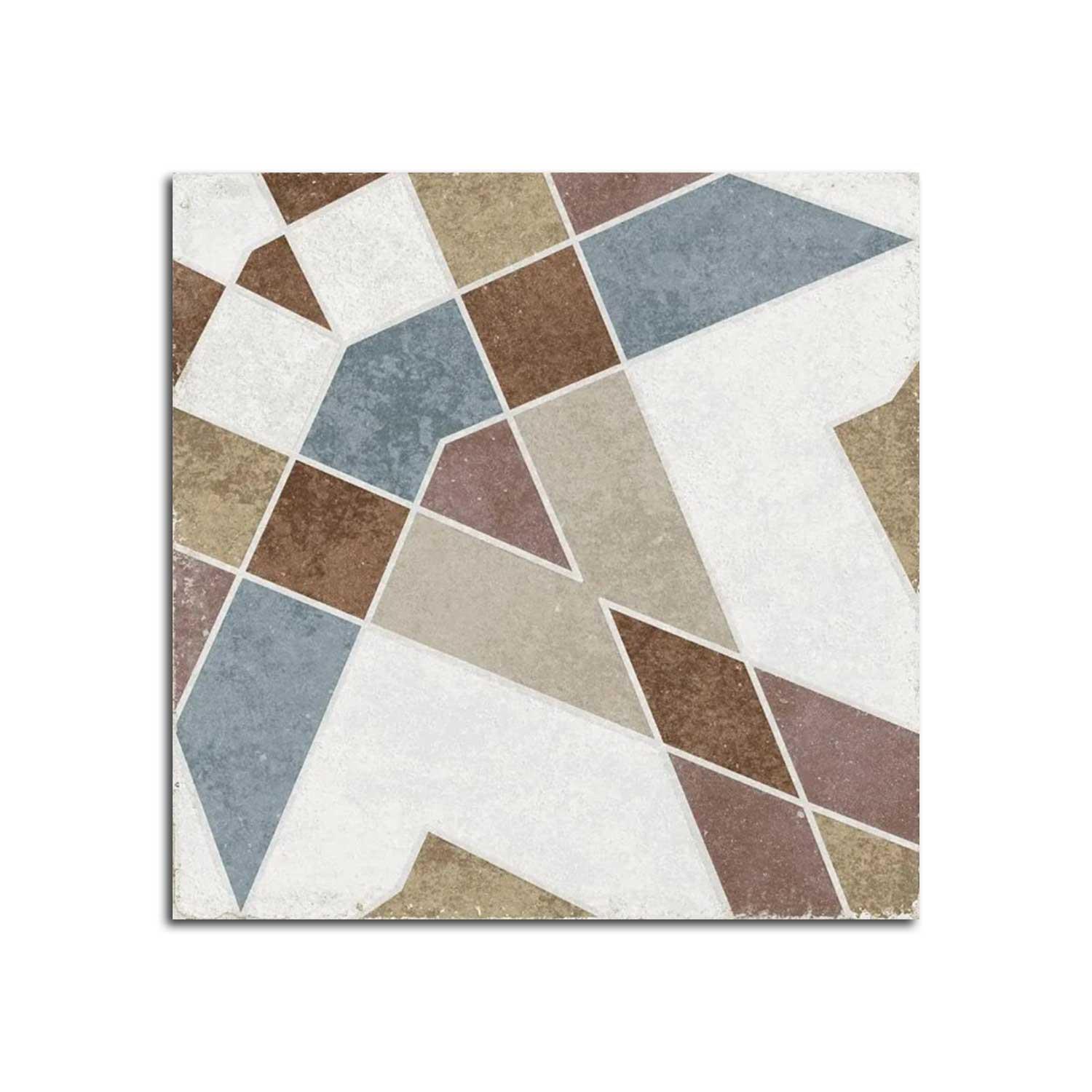 Azulera Seville Patterned Porcelain Tile 200x200mm| Anti-Slip Wall & Floor