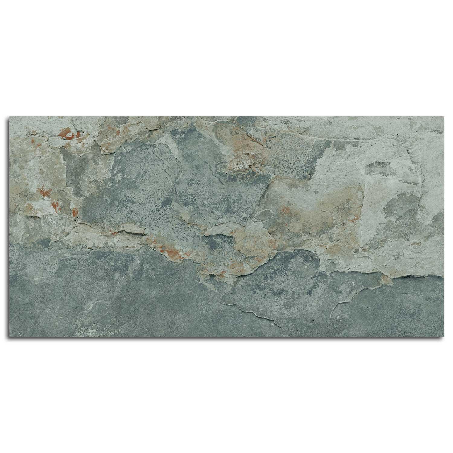 Slatonyx Green Marble Effect Porcelain Floor Tile | Anti-Slip 600x1200mm