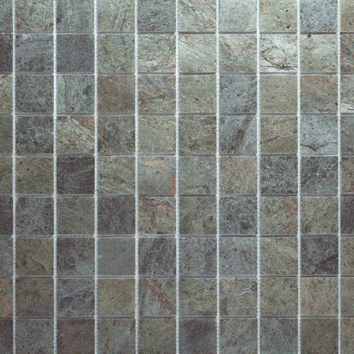 Slicedstone Bronze Mosaic Bathroom Tile (50x50mm squares) 1000 x 500mm