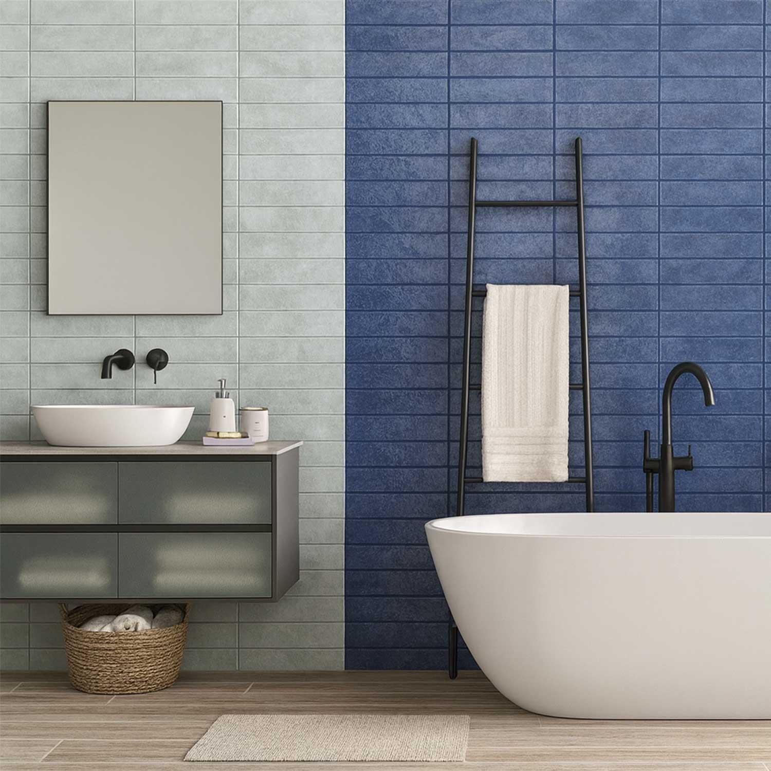 Marakkesh Blue – Gloss Ceramic Tile with Moroccan Pattern