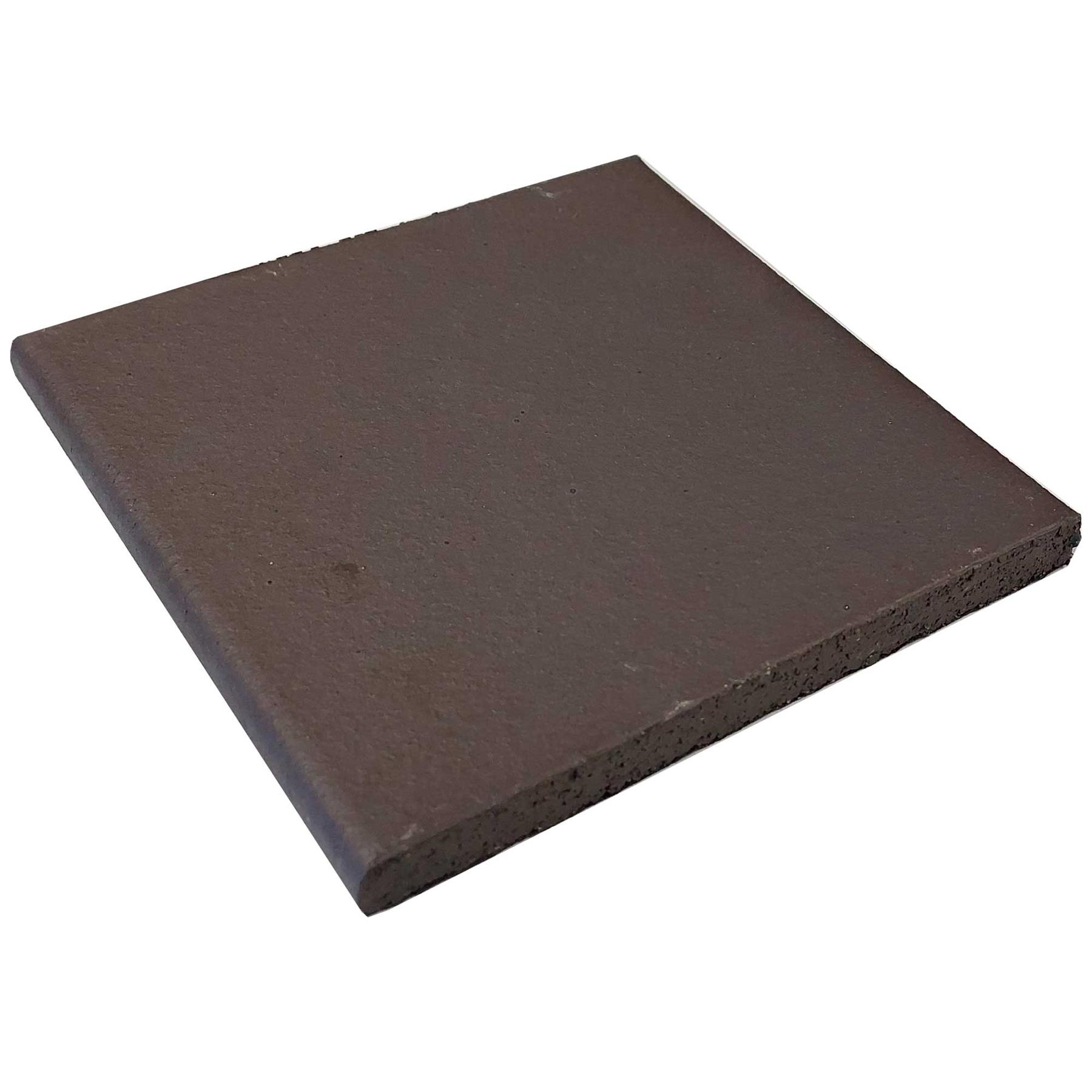New Authentic Black Brown Quarry Tiles Round Edge 150x150mm