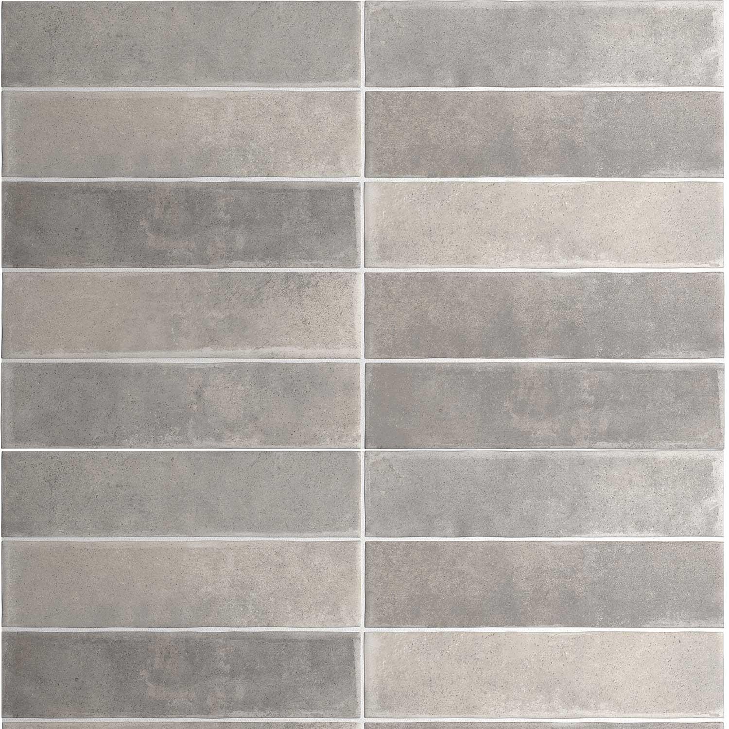 Malaga Light Grey Porcelain Tile Indoor Wall-Floor Small 60x246mm